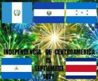 Независимость Центральной Америке, 15 сентября 1821 года. Празднование независимости от Испании в современных странах Гватемале, Гонду&#1088